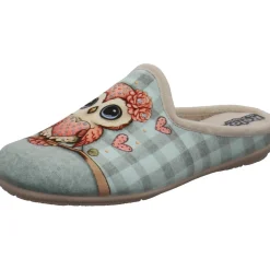 Relax Hausschuh Eule mit Herz beige Outlet