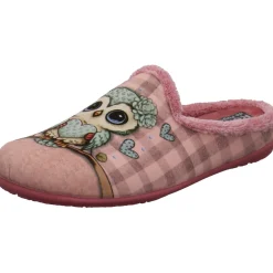 Relax Hausschuh Eule mit Herz rosa Outlet