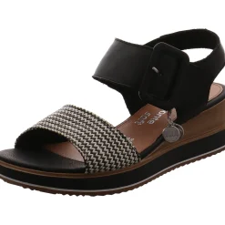 Remonte Keilsandalette schwarz Discount