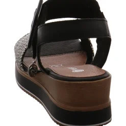 Remonte Keilsandalette schwarz Discount