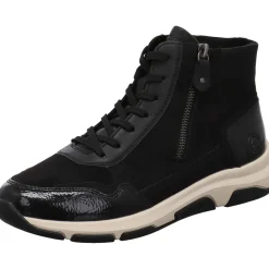 Remonte Schnürstiefelette schwarz Discount
