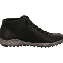 Remonte Schnürstiefelette schwarz Discount