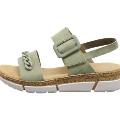 Rieker Keilsandalette grün