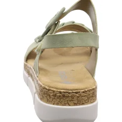 Rieker Keilsandalette grün