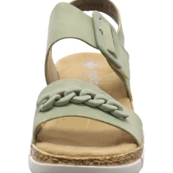 Rieker Keilsandalette grün
