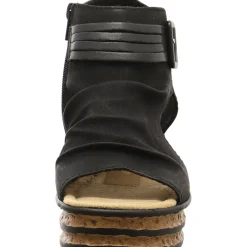 Rieker Keilsandalette schwarz