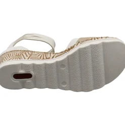 Rieker Keilsandalette weiß Outlet