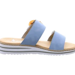 Rieker Pantolette blau Clearance