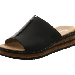 Rieker Pantolette schwarz Outlet