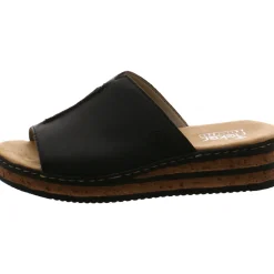 Rieker Pantolette schwarz Outlet