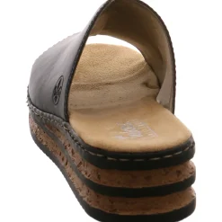 Rieker Pantolette schwarz Outlet
