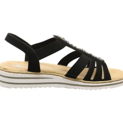 Rieker Sandale schwarz Hot