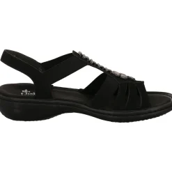 Rieker Sandale schwarz Clearance