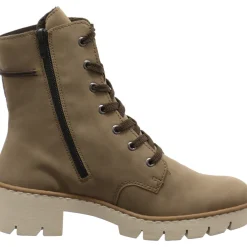 Rieker Schnürstiefelette beige