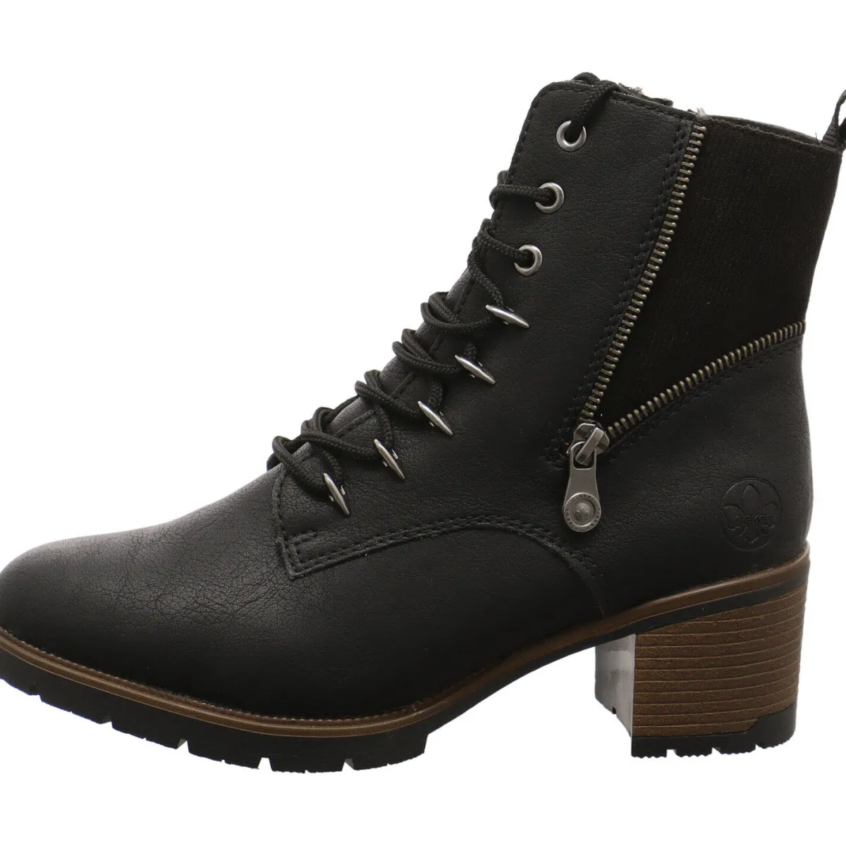 Rieker Schnürstiefelette schwarz Sale