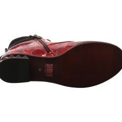 Simen Schnürstiefelette rot Best