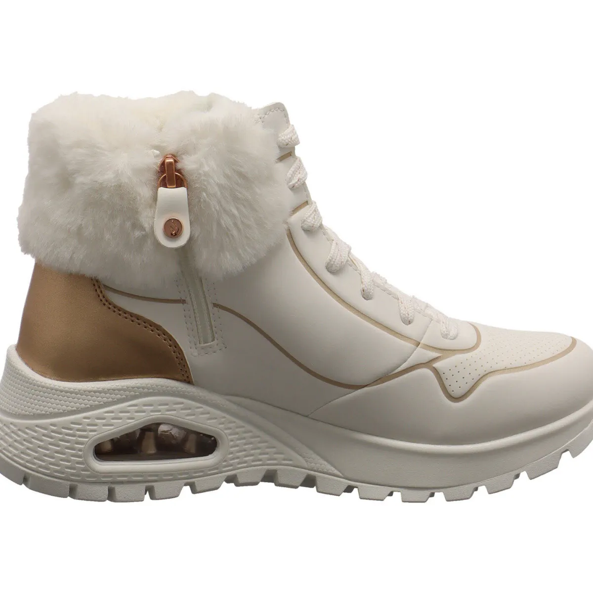 Skechers Schnürboot Uno Rugged - Fall Shimmer weiß Outlet