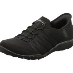 Skechers Slipper Breathe Easy - Roll with Me schwarz Hot