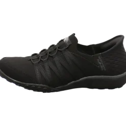 Skechers Slipper Breathe Easy - Roll with Me schwarz Hot