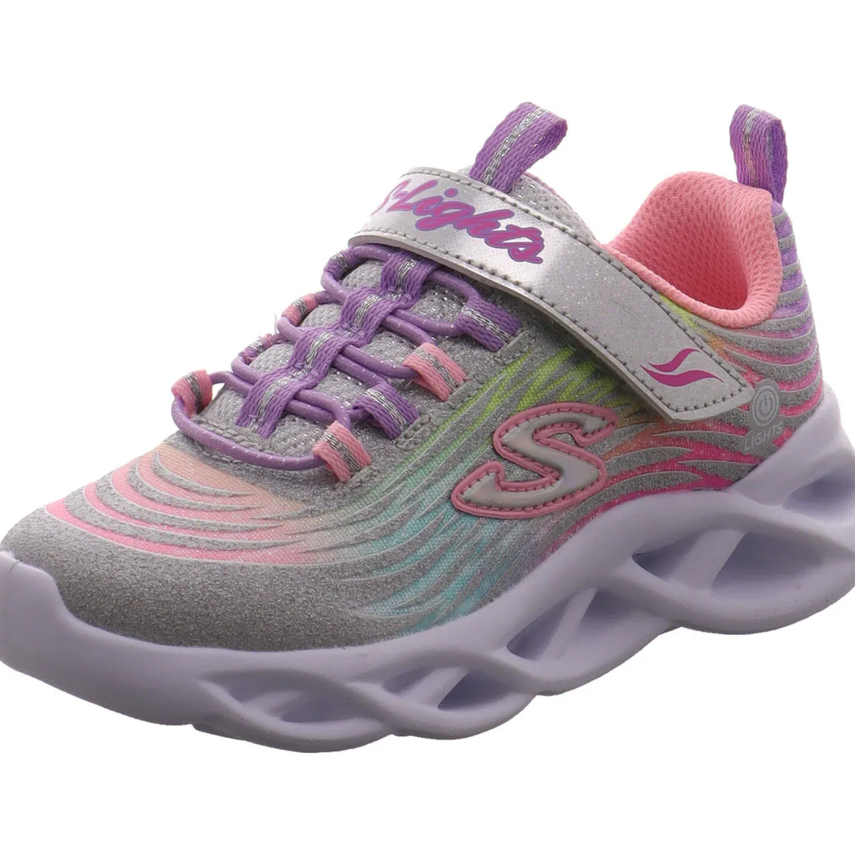 Skechers Sneaker low S Lights Twisty Brights Mystical Bliss silber Discount