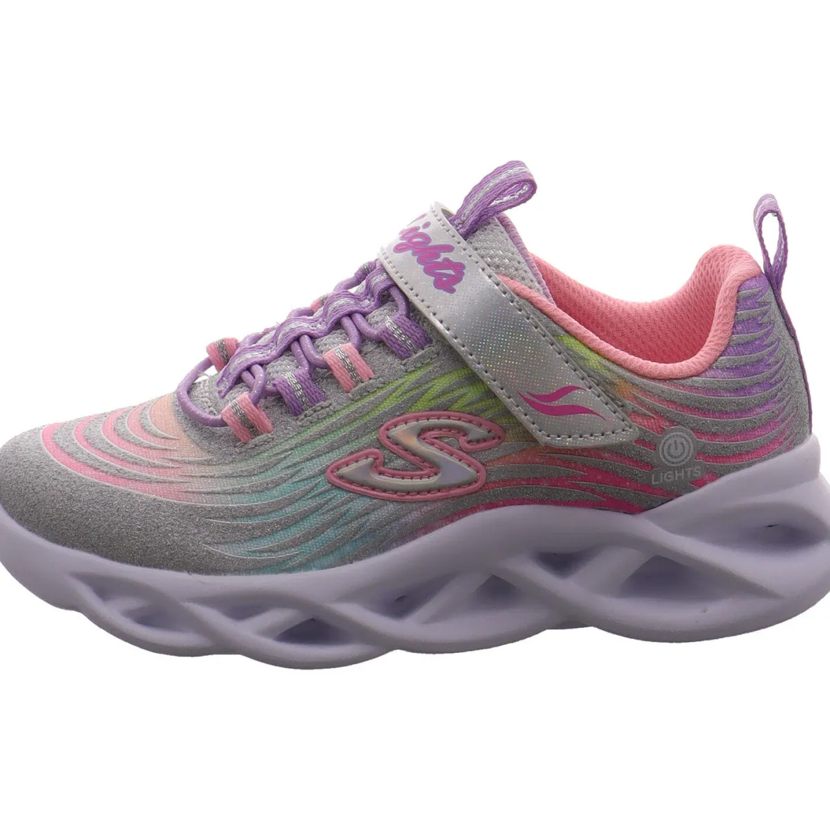 Skechers Sneaker low S Lights Twisty Brights Mystical Bliss silber Discount