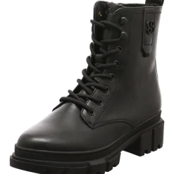 s.Oliver Schnürboot schwarz Clearance