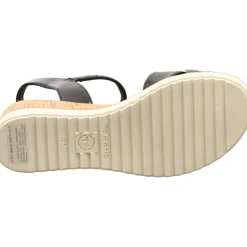 Tamaris Keilsandalette schwarz Outlet