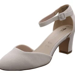 Tamaris Riemchenpumps weiß