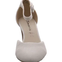 Tamaris Riemchenpumps weiß