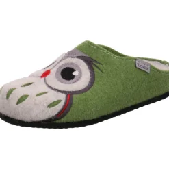 Tofee Hausschuh Eule grün Hot