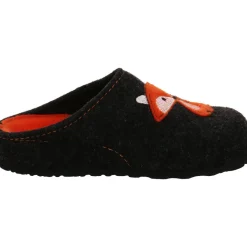 Tofee Hausschuh Fuchs schwarz