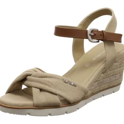 Tom Tailor Keilsandalette beige New