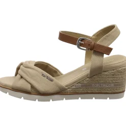 Tom Tailor Keilsandalette beige New