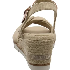 Tom Tailor Keilsandalette beige New