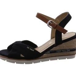 Tom Tailor Keilsandalette blau Best