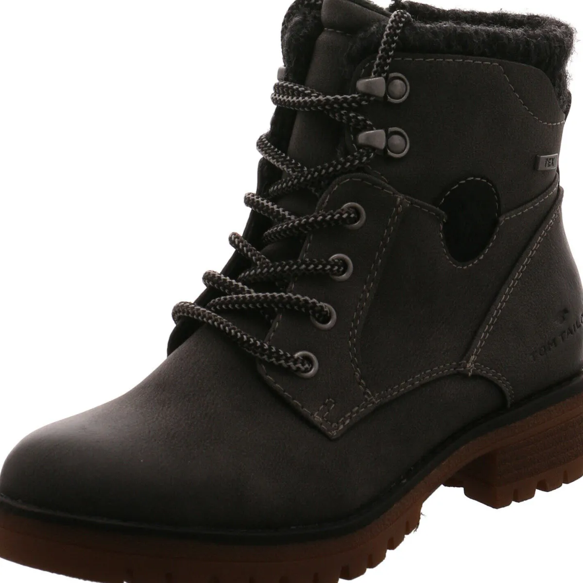 Tom Tailor Schnürstiefelette grau Outlet