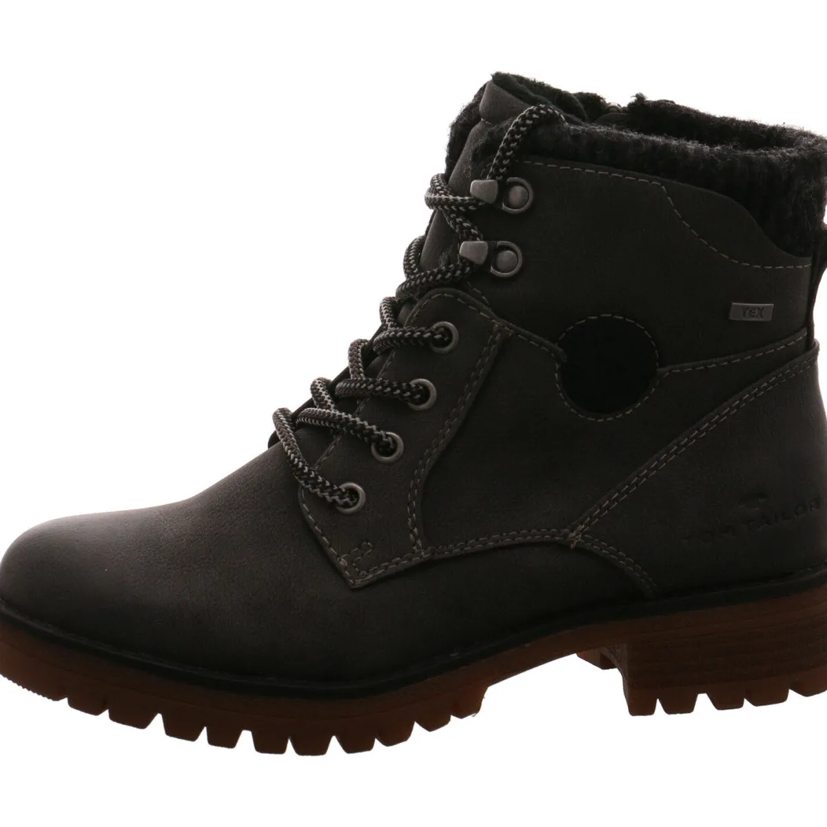 Tom Tailor Schnürstiefelette grau Outlet