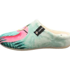 Verbenas Hausschuh York Animal Pelo grün Hot