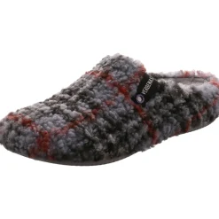 Verbenas Hausschuh York Plaid Borrego grau Online