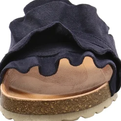 Verbenas Pantolette Rocio Serraje Volante blau Online