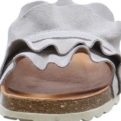 Verbenas Pantolette Rocio Serraje Volante grau Sale