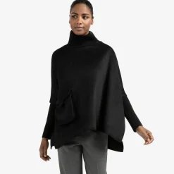 Yaya Poncho schwarz Sale