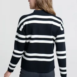 Yaya Pullover schwarz/weiß Hot