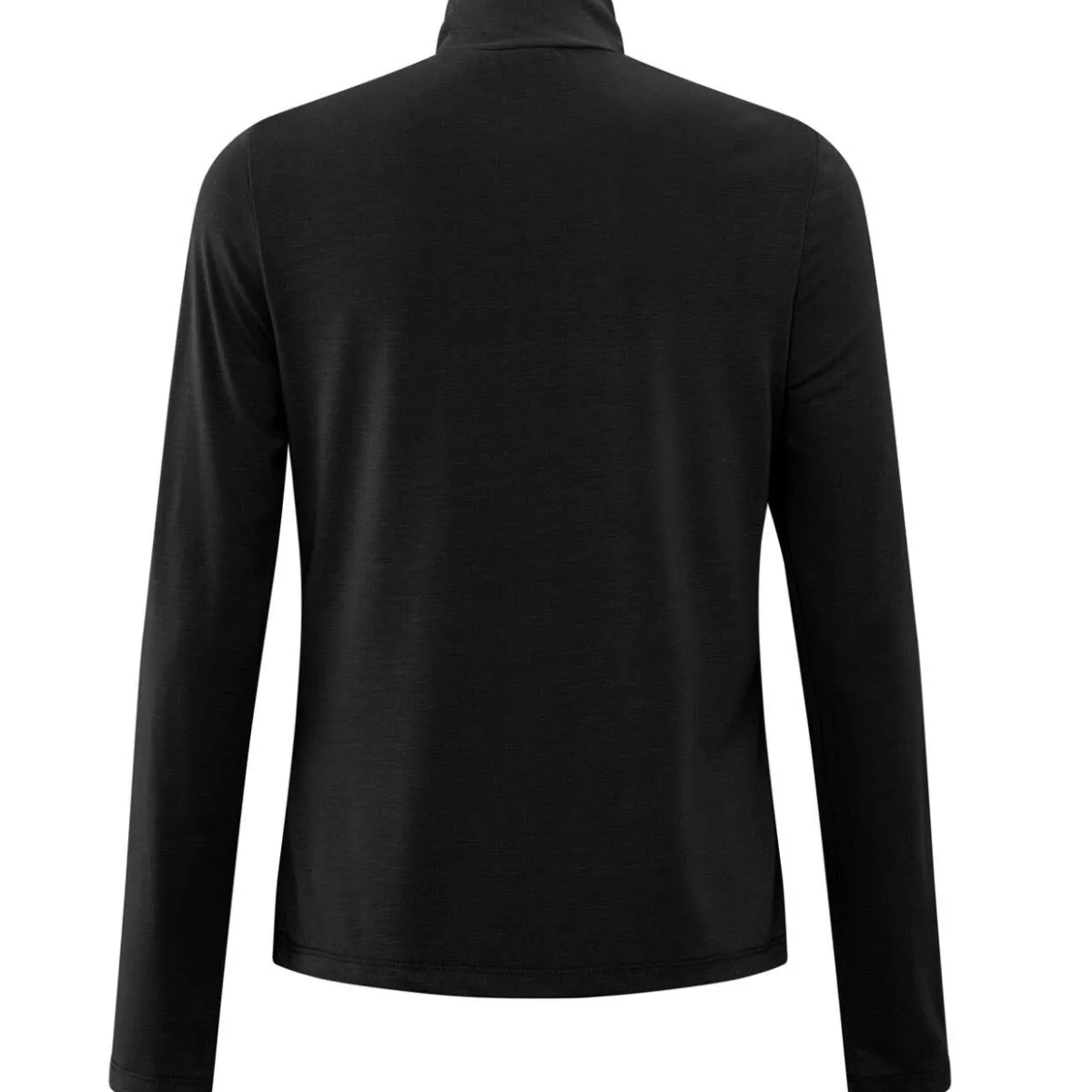 Yaya Shirt Jersey Top With Knotted High Neck schwarz Outlet