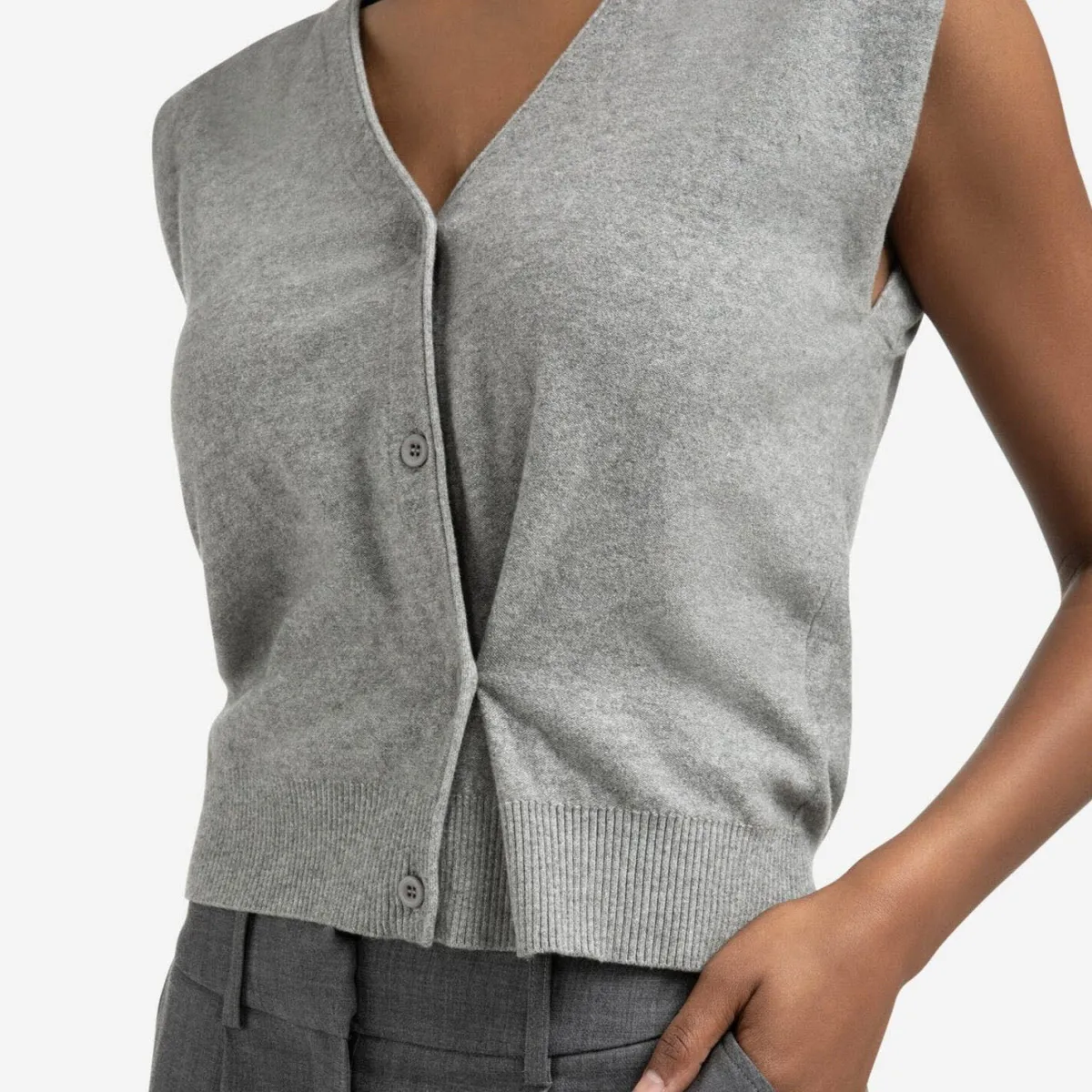 Yaya Weste grau Online